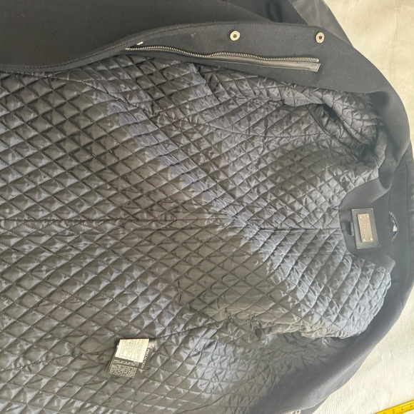 Mackage  Canada Black Trench Coat leather with wool SZ - Picture 8 of 16